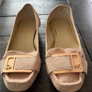 Calvin Klein light pink sparkly Loafers with Rose Gold Detail